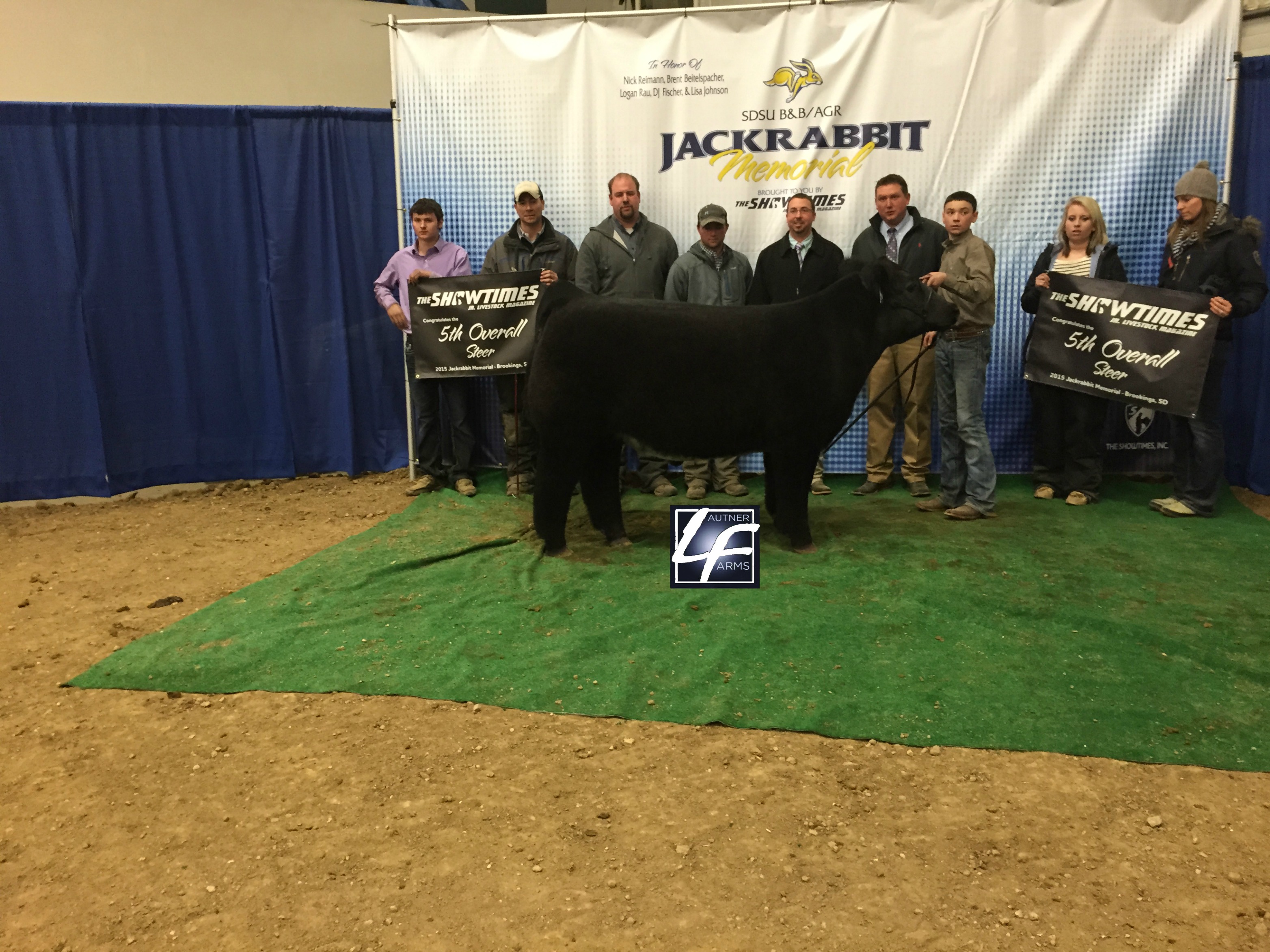 Jackrabbit Memorial Top 5 Steers Ring B Lautner Farms