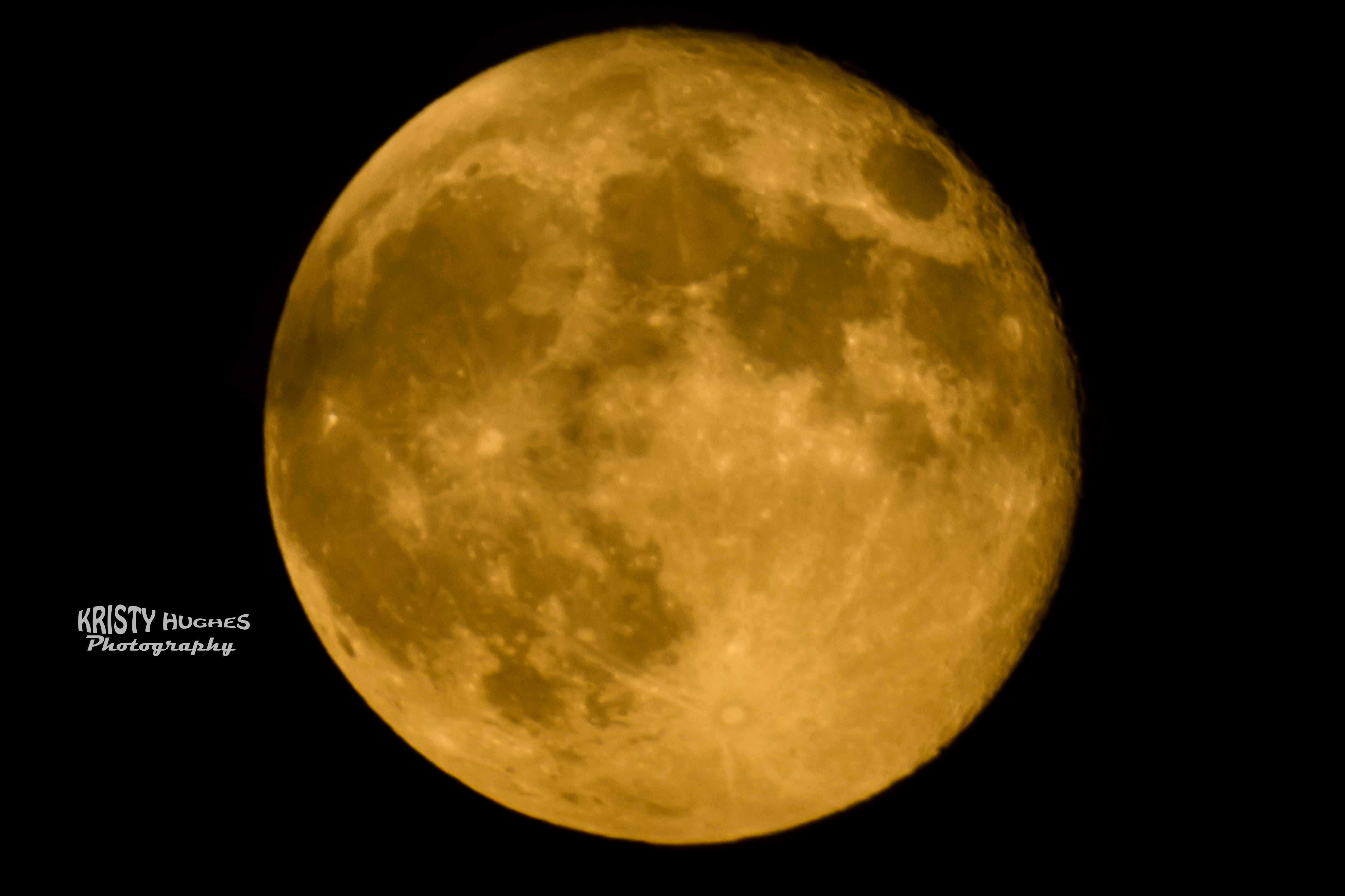 Did anyone else happen to see the beautiful orange moon last night? IT